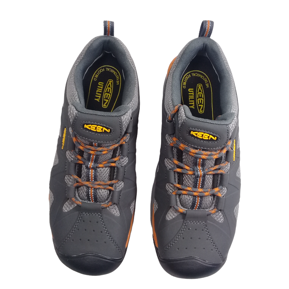 Sneakers da uomo Keen NUOVE resistenti all'acqua Utility San Antonio punta in alluminio grigie