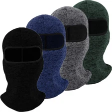4PCS Outdoor Full Face Masks Windproof Neck Gaiter Balaclava Men Thermal Scarf