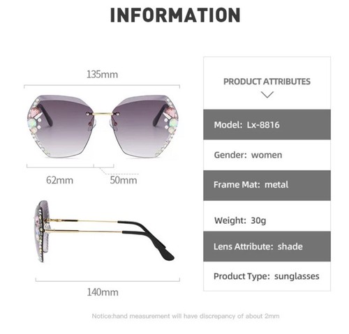 Fashion sunglasses For women. 2022 Brown - Picture 2 of 2