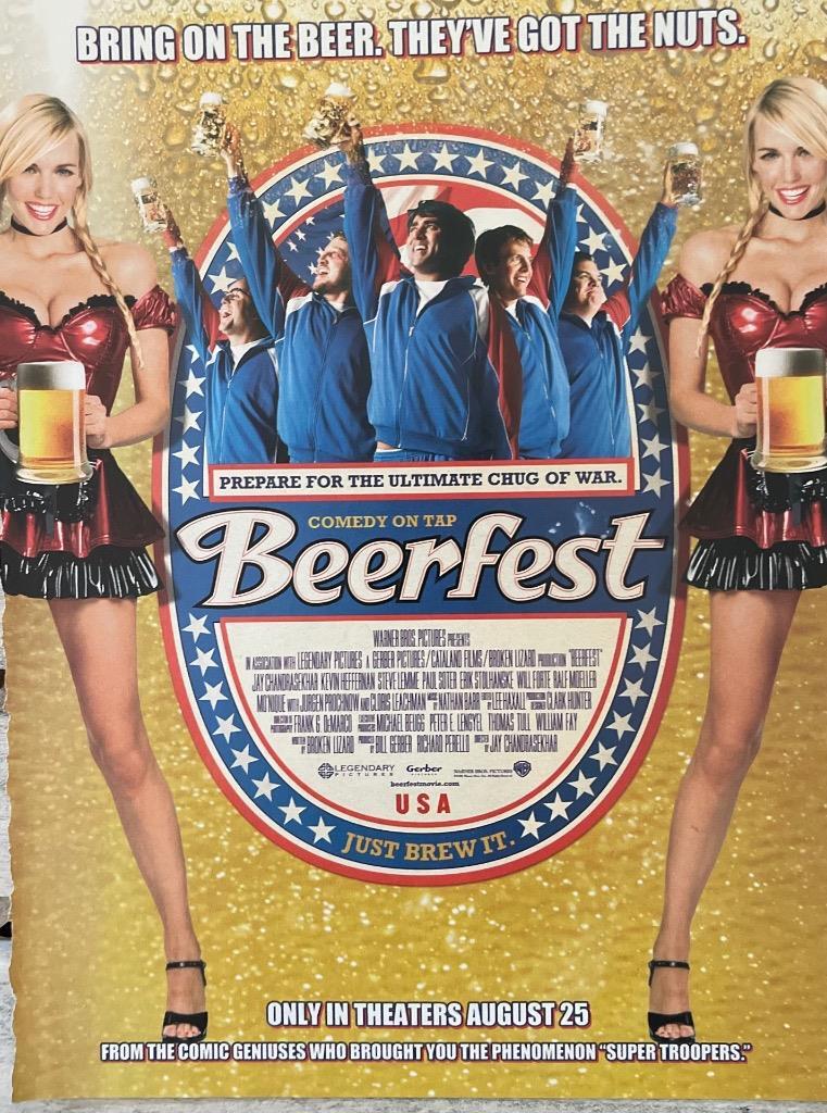 BEERFEST COMEDY MOVIE PROMO PRINT AD ONLY! SEXY GIRLS IN RED BRING ON