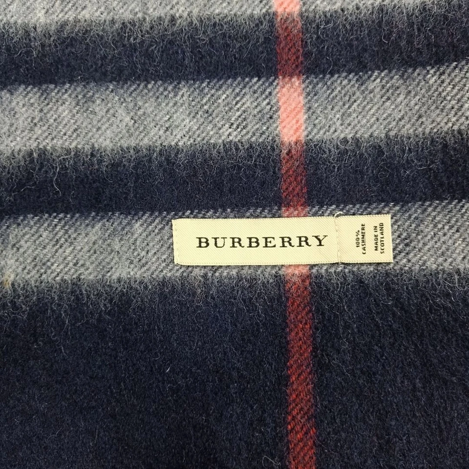 Winter Unisex 100% Cashmere Plaid Scotland Made Solid Striped Scarves Wool Scarf - Image 3 of 4