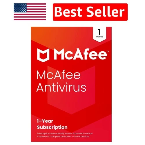 Antivirus 1-Device | Real-Time Protection & 1- Subscription