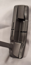 Unknown Brand Putter, Grey Steel Flat Head, 2 Alignment Lines, Good Condition