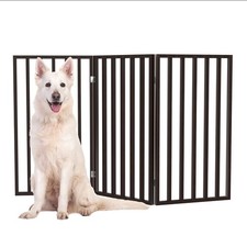 Indoor Pet Gate - 3-Panel Folding Dog Gate for Stairs or Doorways - 54x32-Inc...