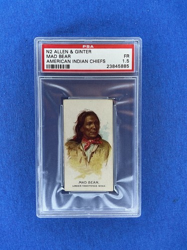 1888 N2 Allen & Ginter #32 Mad Bear — PSA 1.5