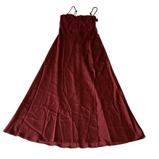 Astr The Label Midi Dress Womens Size M Red Sleeveless Straps Front Slit