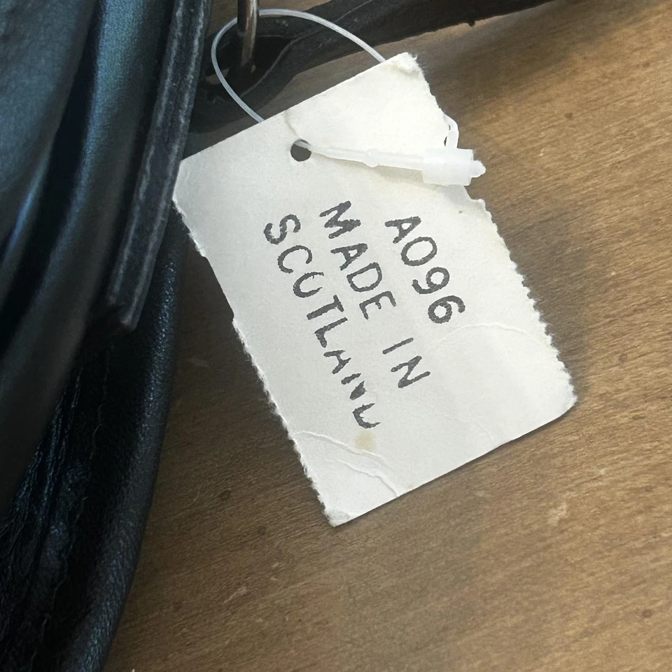 LL Bean Crossbody Bag Womens Medium Plaid Tartan Leather Scotland Purse - Image 3 of 4