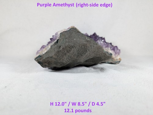 12.1 lb Large Natural Purple Amethyst Crystal Cluster Specimen - Picture 5 of 7