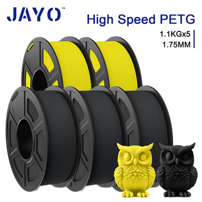 JAYO 5,5KG High Speed Matte PETG 3D Drucker Filament Rapid PETG 1,75mm 1,1KG/SET