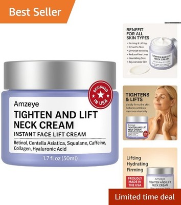 1.7 oz Instant Neck Lift Cream - Anti-Aging Solution for Fine Lines & Sagging