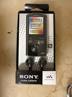 Sony Walkman NWZ-E385 Black Black (16 GB) Digital Media Player