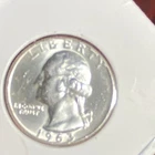 1963DWashington Quarter Uncirculated Silver 25C US Coin 0.9 Fineness Uncertified