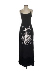 Sue Wong Silk Embroidered Cocktail Dress