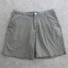 Faherty Shorts Mens 33 Gray Chino Quick Dry Pockets 8 Inseam Casual ALLDAY
