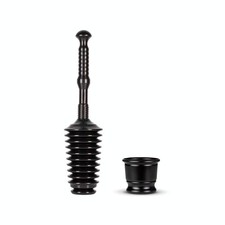 MP500-B3 Heavy Duty Bathroom Toilet Plunger Kit with Short Bucket/Caddy. Equi...