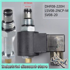 1PCS DHF08-22 2 Way Normally Closed Hydraulic Threaded Cartridge Solenoid Valve