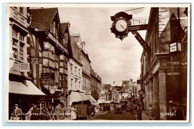 c1940's Inn Hostel High Street Winchester England RPPC Photo Postcard
