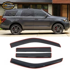In-Channel Window Visors Fits 18-25 Ford Expedition & Navigator Rain Guard