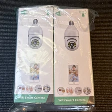 WIFI Smart Camera With Audio & Light For Light Socket Or Wall Plug New In Box 2