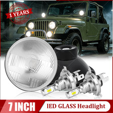 Pair 7 Round Led Headlight Hi-lo For Jeep Wrangler Jk Lj Tj For Chevy C10 C20 Pair 7 Round Led Headlight Hi-lo For Jeep Wrangler Jk Lj Tj For Chevy C10 C20