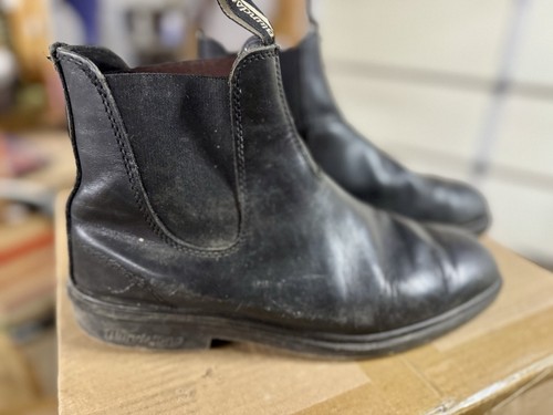 Botas Blundstone para Hombre Talla 12 Cuero Negro Cómodas Pull On Chelsea - Imagen 3 de 10