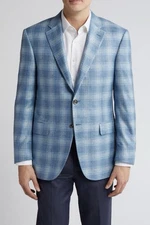 Canali Men’s Siena Regular Fit Plaid Silk & Cashmere Sport Coat $2,695