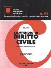 COMPENDIO DI DIRITTO CIVILE LIBRO TERZA EDIZIONE ITALIANA SIMONE 1991 ML3 91537