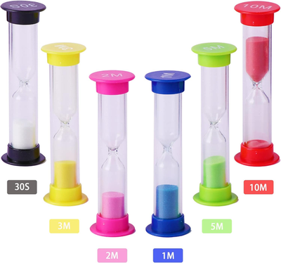 TickiT 92125 ColourBright Sand Timer Set of 3-1 Min, 3 Min, 5 Min | Leroy Merlin