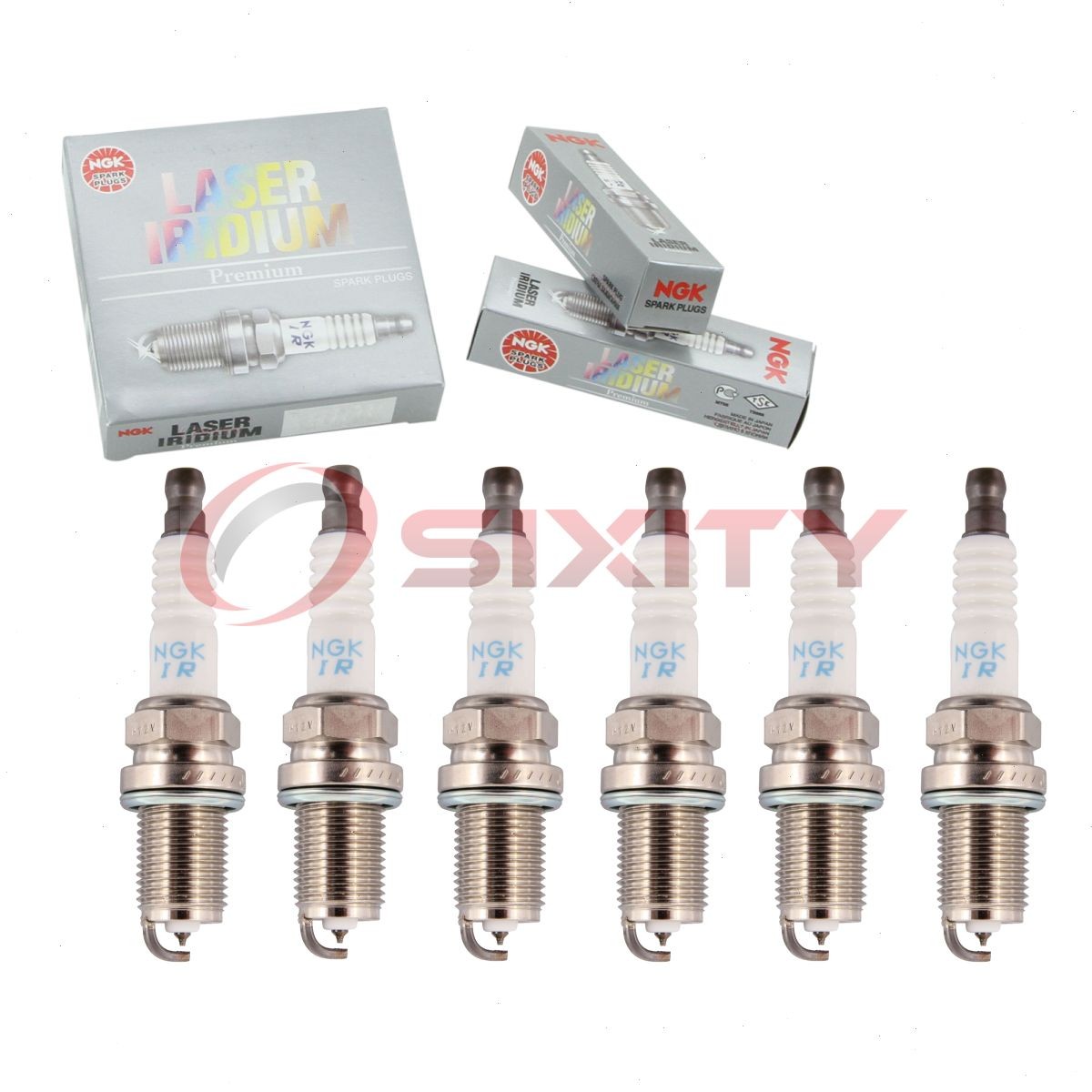 6 pc NGK 96416 IFR6F8DN Laser Iridium Spark Plugs for Ignition Wire vv