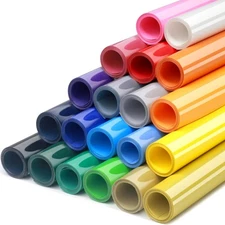 HTV Heat Transfer Vinyl Bundle 20 Pack 12'' x 100 FT Heat Transfer Vinyl Rolls