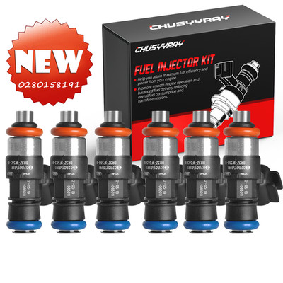 Set of 6 Fuel Injectors for Ford F 150 Edge 2011-2018 Taurus Transit-150 MKS MKT