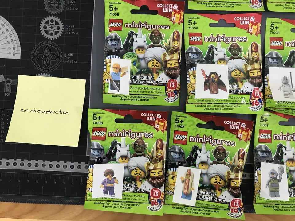 LEGO 71008 серии 13 минифигурки полный набор из 16 - новый и запечатанный Бесплатная доставка! - Изображение 4 из 4