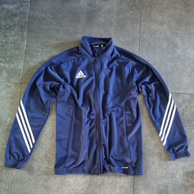 ADIDAS HERREN GR M TRAININGSJACKE   JACKE TRACKJACKET ZIPPER NAVY BLAU RETRO - Bild 1 von 4