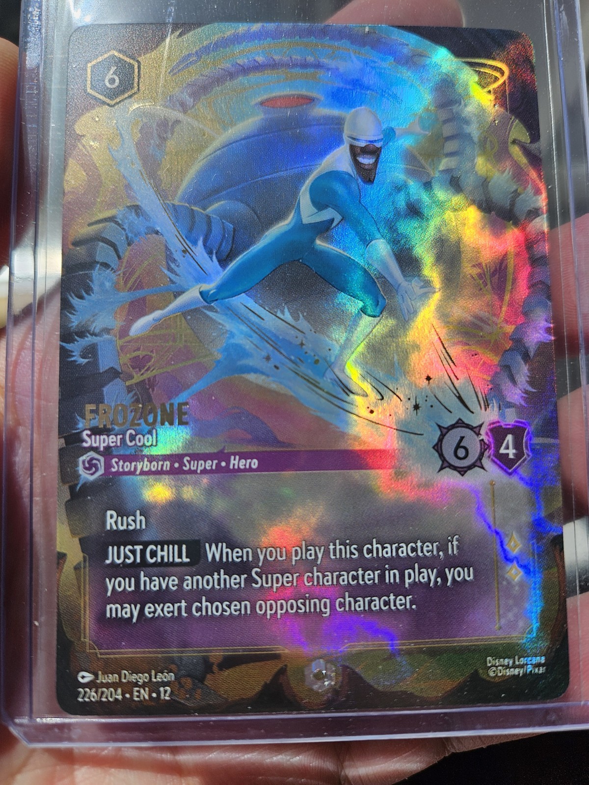 Disney Lorcana Wilds Unknown Frozone - Enchanted Holo Foil 226/204