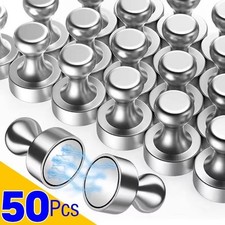 50-1pcs Metal Magnetic Pins Neodymium Magnetic Thumbtack for Whiteboard Cone Str