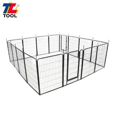 Dog Playpen 16 Panels 40" Dog Fence Pet Dog Exercise Pen Outdoor Indoor W/ Doors
