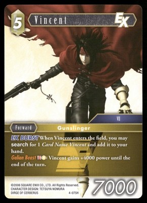 Vincent EX 4-075H Opus IV NM Final Fantasy TCG