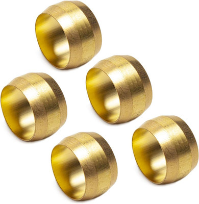 7/16-Inch Brass Compression Sleeves Ferrels,Brass COMPRESSION Fitting(Pack of 50