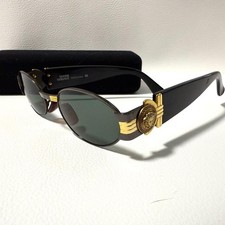 GIANNI VERSACE Medusa Gold Medal Logo Glasses Sunglasses Black MOD S72 COL 91M