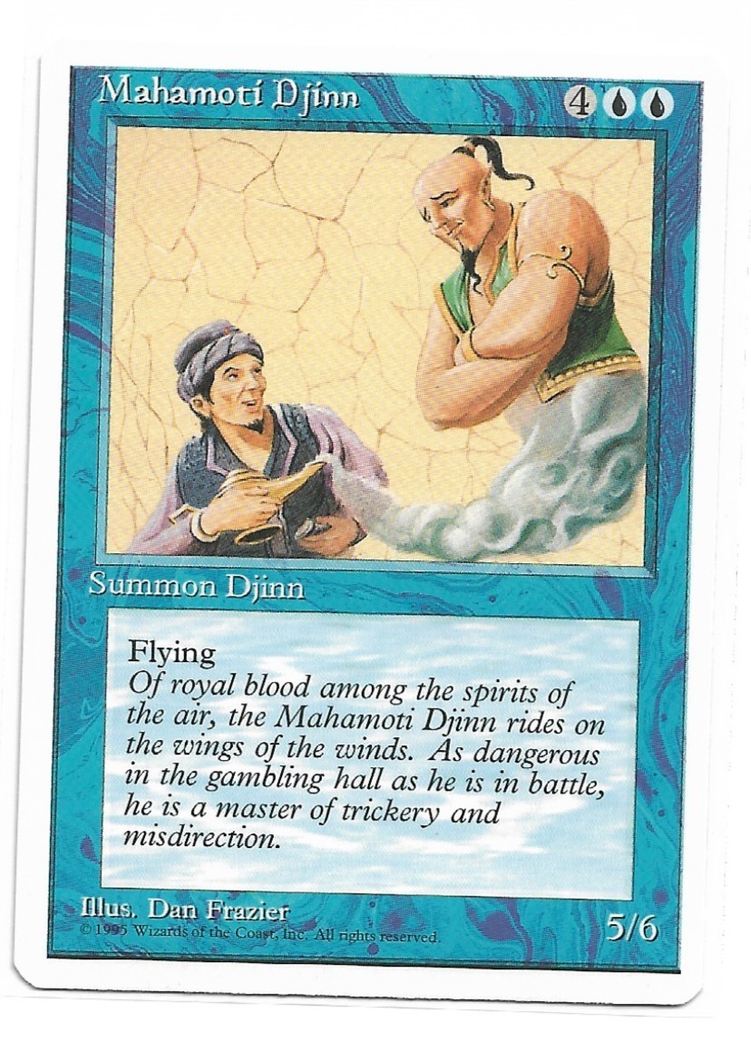 Magic the Gathering ~ MTG ~ 1x Mahamoti Djinn  ~ Fourth Edition ~ 4Ed ~ M/NM