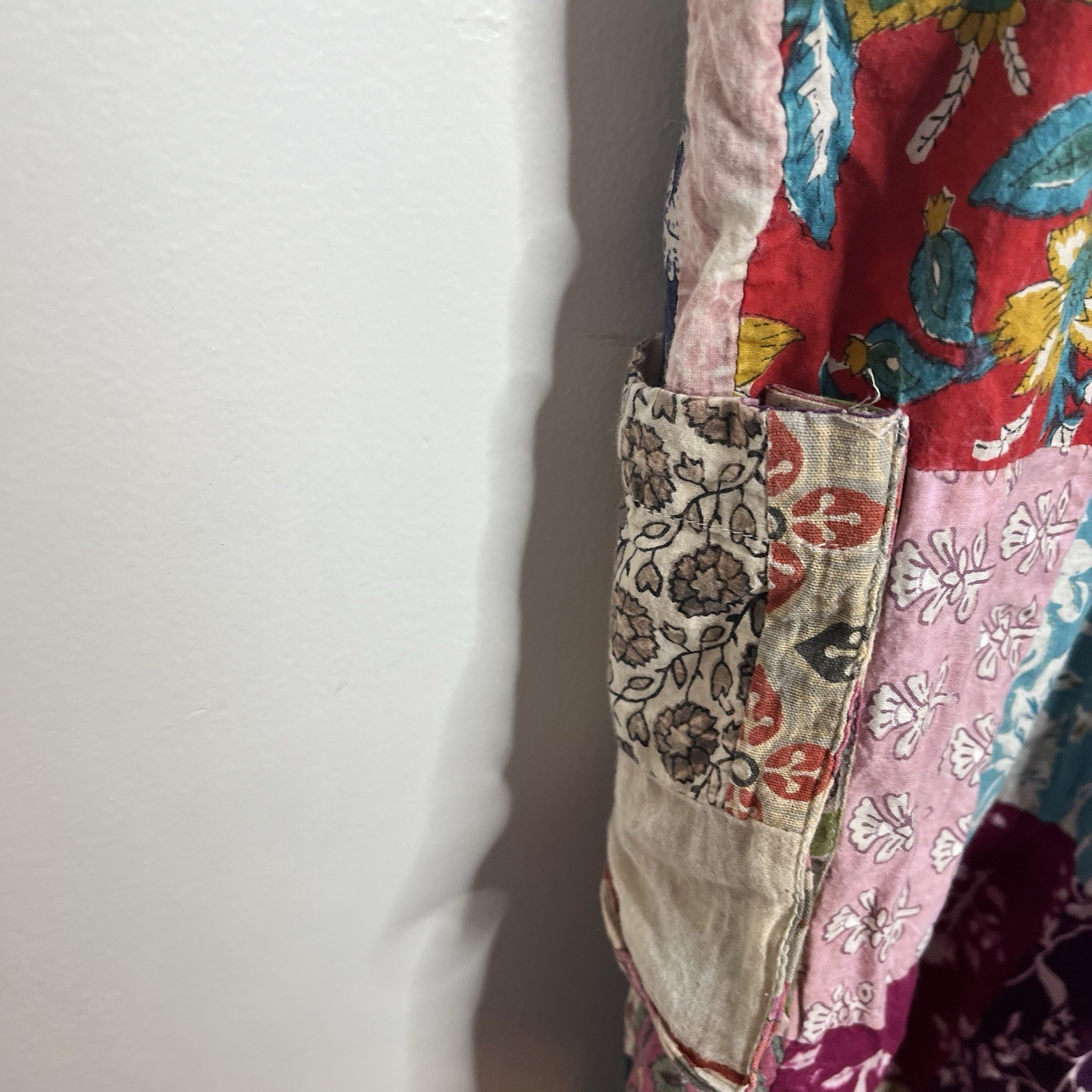 Earthbound Trading Company Patchwork Overalls Wom… - image 5