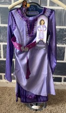 Disney Wish Kids Asha's Adventure Dress Robe Cosplay Halloween Costume 4-6X NWT