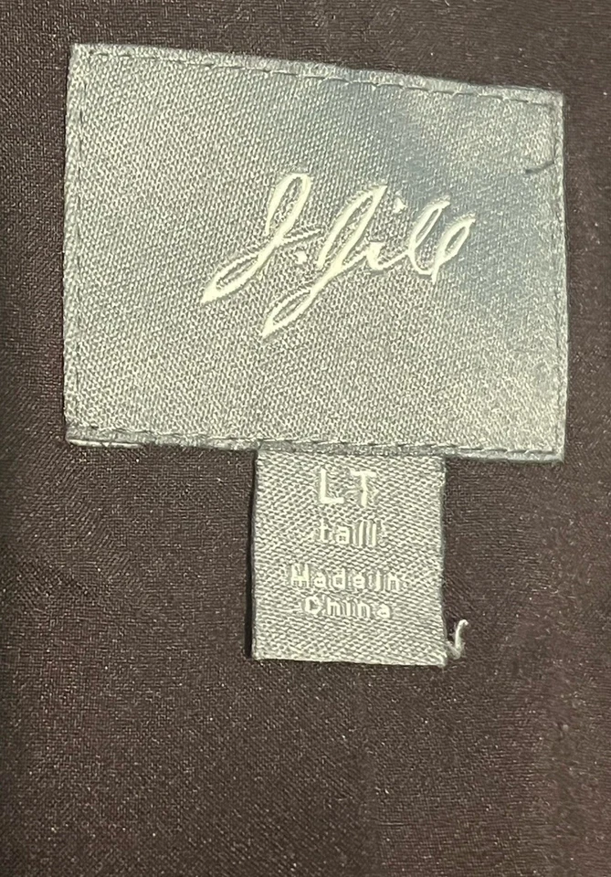 J.Jill Mujer LT Marrón Terciopelo Aplastado Seda Plumero Longline Chaqueta Bolsillos Boho Foto 2 de 4