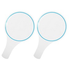 2 Pcs Mini White Boards Dry Erase Single Side Handheld Scoring Paddles