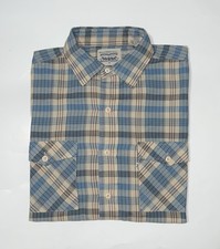Levi  s White Tab Men  s Size Medium Regular Fit Plaid Western Rockabilly Shirt