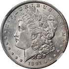 1891-P Morgan Silver Dollar NGC MS61 Nice Luster Nice Strike