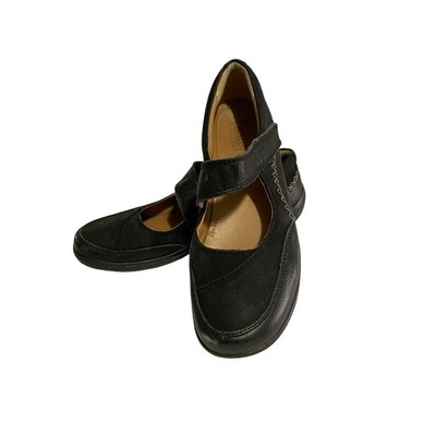 hotter comfort Mystic maryjane shoes black cushioned arch support Size 8.5