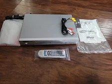 Apex Digital Silver DVD Video Player AD-1225 with Instructions AV Cables &Remote