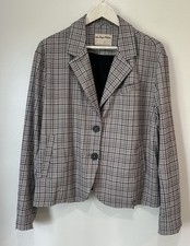 We The Free Free People Cali Plaid Blazer Medium Grey/black
