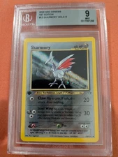 Pokémon Neo Genesis 2000 1st Edition Skarmory #13/111 Holo Rare WOTC BGS 9